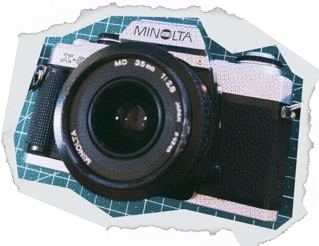 photo of a Minolta X500 camera
